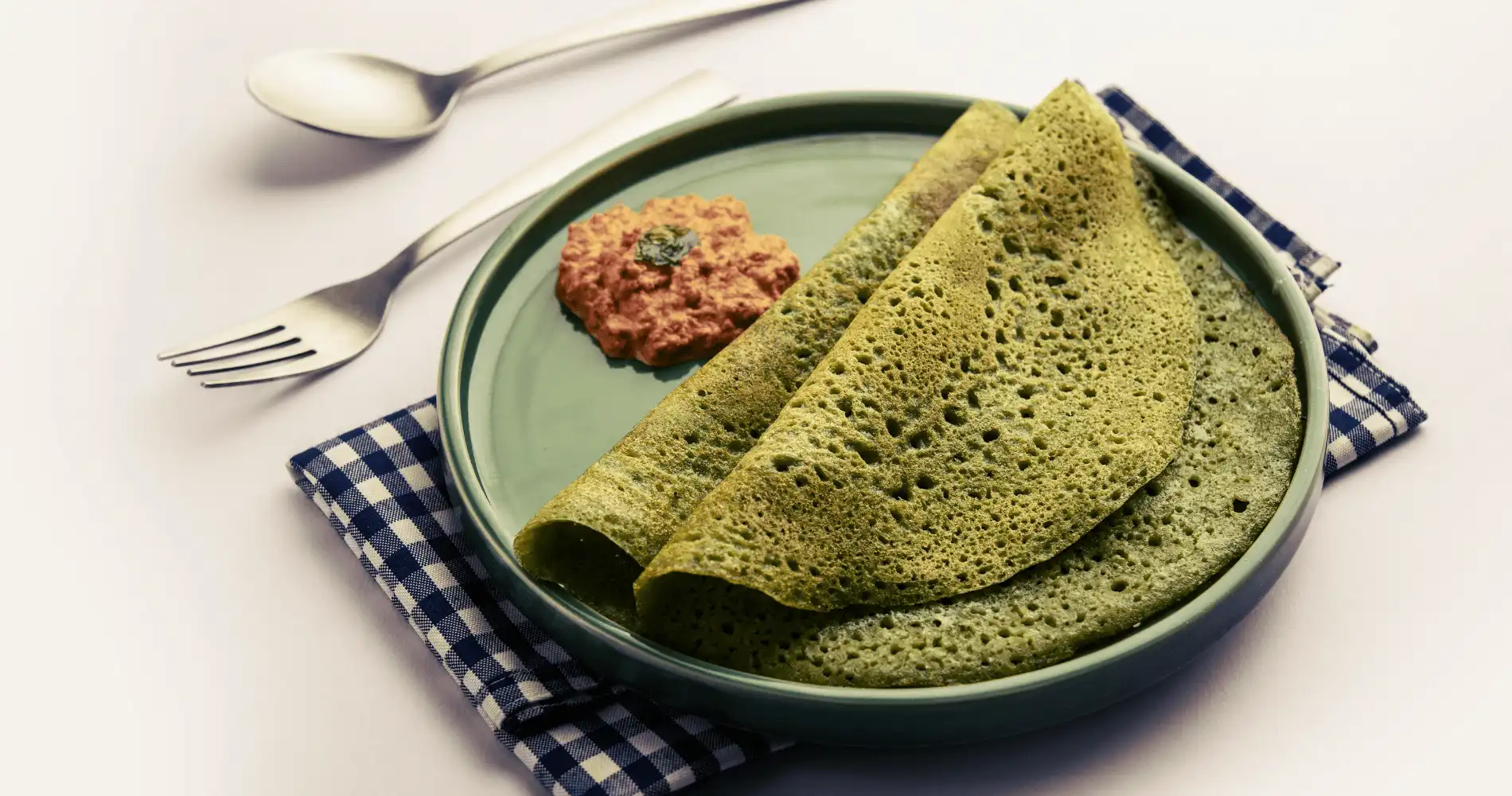 Recipe of Green Moong Dal Cheela (Pesarottu)  With Gluten-Free Healthy Breakfast
